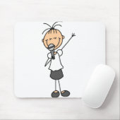 Stäbchenfigur Sänger-Mauspad Mousepad (Mit Mouse)