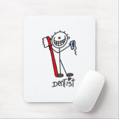 Stäbchenfigur Zahnarzt Mousepad (Mit Mouse)