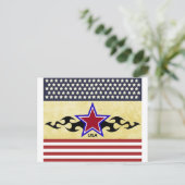 Stäbe und Streifen Postkarte (Stehend Vorderseite)