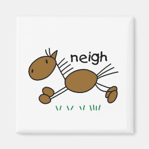 Stabfigur-Pferd-T-Shirts und Geschenke Magnet