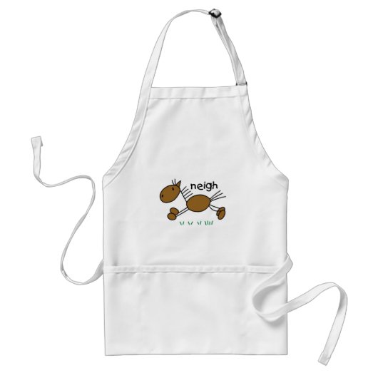 Stabfigur-Pferd-T-Shirts und Geschenke Schürze (Vorne)