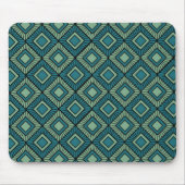 Stabförmige Diamanten - Aquamarin Mousepad (Vorne)