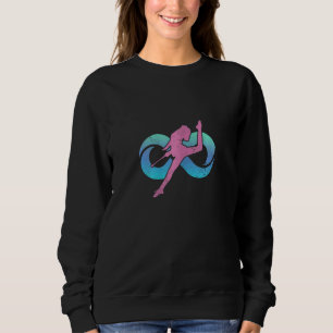 Stabhochspringendes Mädchen Endlose Majoretten Sta Sweatshirt