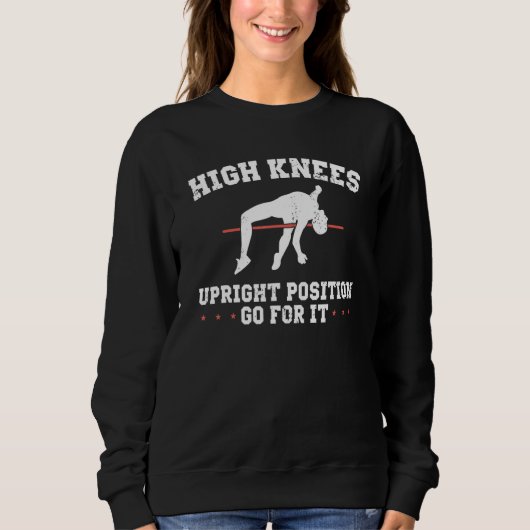 Stabhochspringer-Design für Stabhochspringer Vault Sweatshirt (Vorderseite)