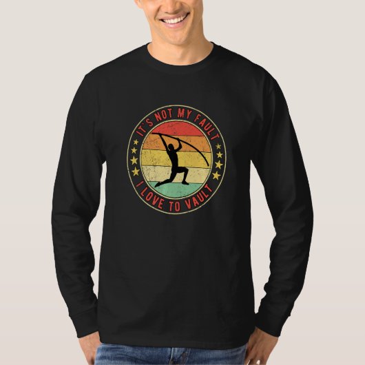 Stabhochspringer Sprung T-Shirt (Vorderseite)