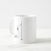 Stabhochsprung-Athlet Kaffeetasse (Vorderseite Links)