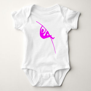Stabhochsprung - Magenta Baby Strampler