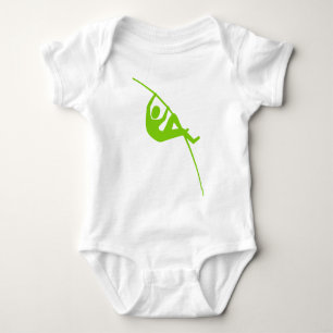 Stabhochsprung - Martian Green Baby Strampler
