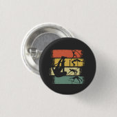 Stabhochsprung Retro Vintage Button (Vorne & Hinten)