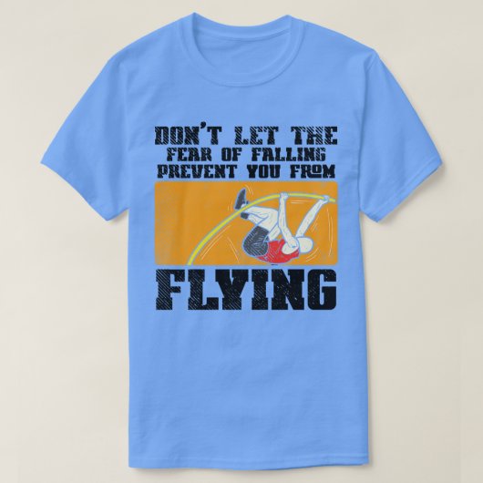 Stabhochsprung Stabhochspringen T-Shirt (Design vorne)