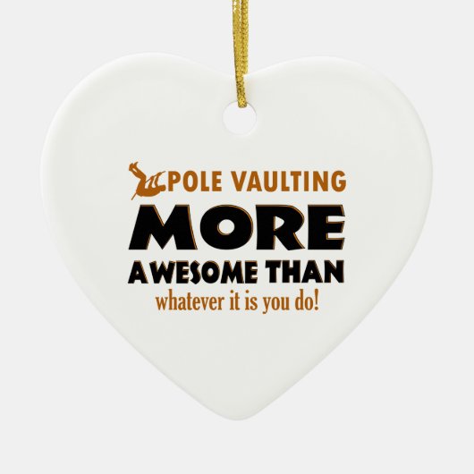 Stabhochsprungentwürfe Keramik Ornament (Vorne)