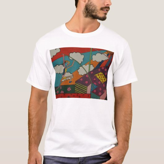 Stabhochsprungkunst T-Shirt (Vorderseite)