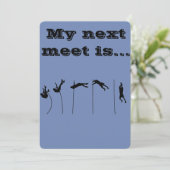 Stabhochsprungtreffen Dankeskarte (Stehend Vorderseite)