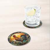 Stabile Glasröhre Runder Pappuntersetzer (Vor Ort)