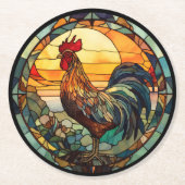 Stabile Glasröhre Runder Pappuntersetzer (Vorderseite)