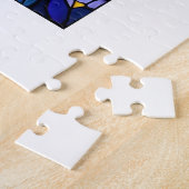 Stabile Glastafel mit Blick auf eine Blume Puzzle (Seite)