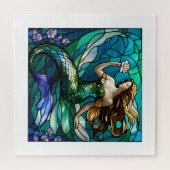 Stabile Glastafel mit Blick auf eine Blume Puzzle (Horizontal)