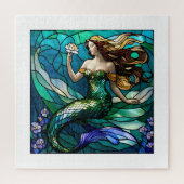 Stabile Glastafel mit Blick auf eine Blume Puzzle (Vertikal)