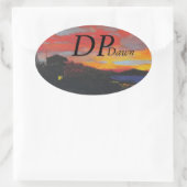 Stabile pazifische Autoaufkleber, DP morgens Ovaler Aufkleber (Tasche)