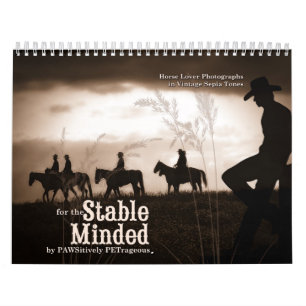 Stabiler Minded Western Pferd Lover 12 Monate Kalender