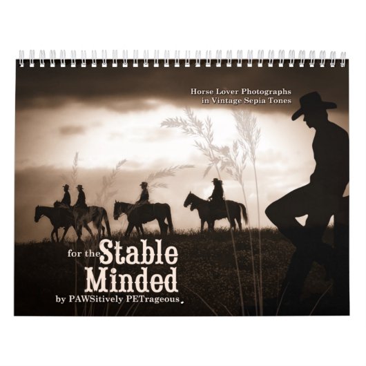 Stabiler Minded Western Pferd Lover 12 Monate Kalender (Titelbild)
