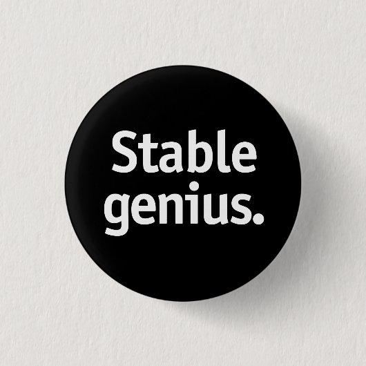 Stabiles Genie. Button (Vorderseite)