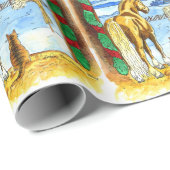 Stabiles Weihnachten Geschenkpapier (Rolleneckpunkt)