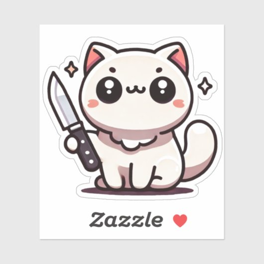 Stabilität: Der Kawaii Cat Vinyl Sticker (Blatt)