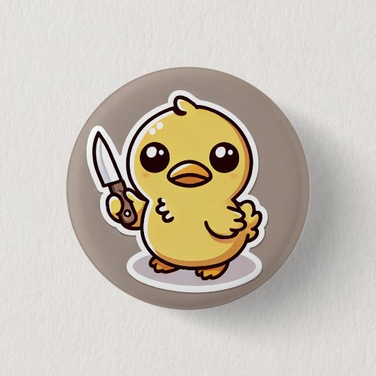Stabilität: Der Kawaii-Duck-Button Button (Vorderseite)