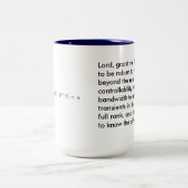 Stabilitäts-Gebets-Tasse Zweifarbige Tasse (Mittel)