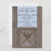 Stable Doors Barn Wedding Einladung (Vorderseite)