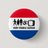 STABLE GENIUS Person Woman Man Camera TV Button (Vorderseite)