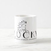 Stable oder Pferdeame Lucky Horseshoe Rider Gesche Kaffeetasse (Mittel)