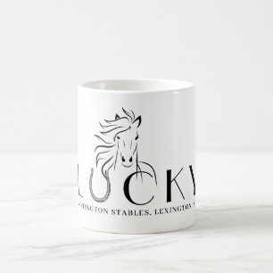 Stable oder Pferdeame Lucky Horseshoe Rider Gesche Kaffeetasse