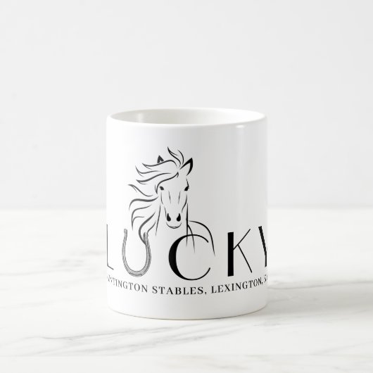 Stable oder Pferdeame Lucky Horseshoe Rider Gesche Kaffeetasse (Mittel)