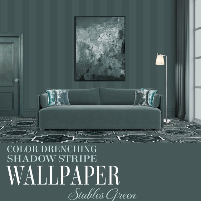 Stables Green Six Inch Shadow Stripe Tapete (Von Creator hochgeladen)