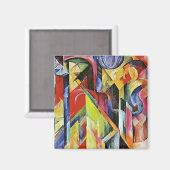 Stables von Franz Marc Magnet (Vorderseite/Rückseite)