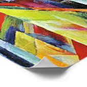 Stables von Franz Marc Poster (Ecke)