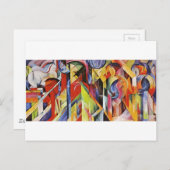 Stables von Franz Marc Postkarte (Vorne/Hinten)