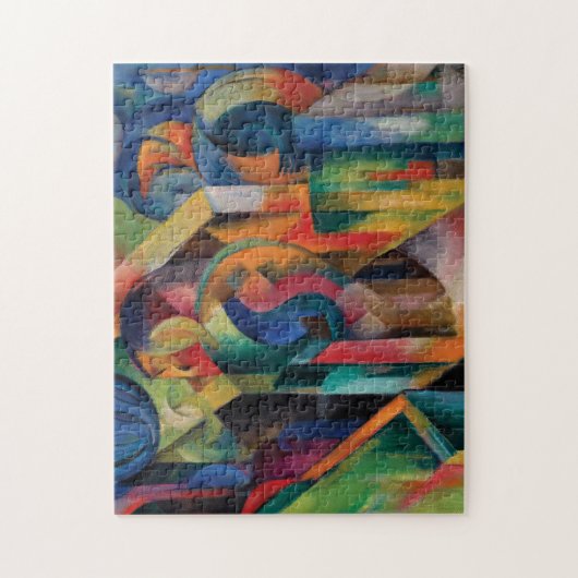 Stables von Franz Marc Puzzle (Vertikal)
