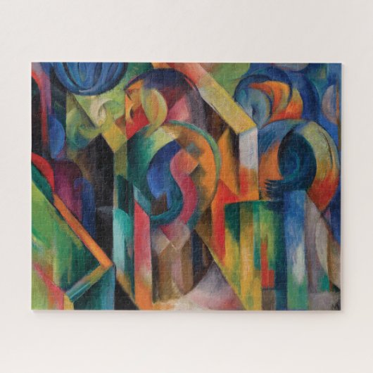 Stables von Franz Marc Puzzle (Horizontal)