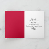 Stabmädchen-Absolventin mit Haar und Diplom Karte (Innenseite)