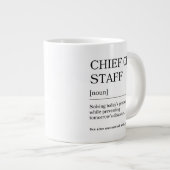 Stabschef | Lustiges Definition Danke-Geschenk Jumbo-Tasse (Vorderseite Rechts)