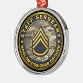 Stabsoffizier Armee Nicht in Auftrag gegeben Offiz Ornament Aus Metall (Links)