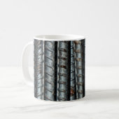 Stabstahl aus schwarzem Metall Kaffeetasse (Vorderseite Links)