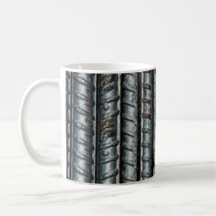 Stabstahl aus schwarzem Metall Kaffeetasse