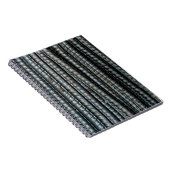 Stabstahl aus schwarzem Metall Notizblock (Rechte Seite)