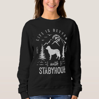 Stabyhoun Leben Besser Mama Papa Hund Sweatshirt