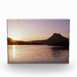 Stac Pollaidh Sonnenuntergang Schottland Fotoblock