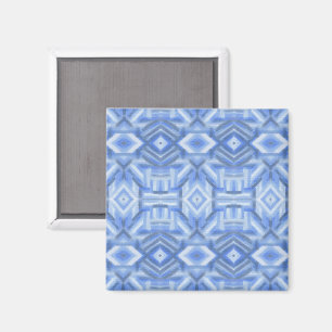 Staccato Blaue Abstrakte Weiche Pastellkunst Magnet